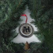 AH Metal Logo Christmas Ornament